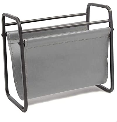 Designstyles Desktop Magazine Holder – Free Standing Floor, Desk and Table Top Storage and Display Stand - Books, Newspapers, Files, Folders – Decorative Design for Home or Office