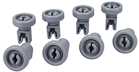 DL-pro 8 x Korbrollen für AEG Electrolux Juno Zanker Zanussi 5028696700/0 50286967000 für AEG Favorit für Oberkorb Geschirrkorb Korb Geschirrspüler Spülmaschine Geschirrspülmaschine