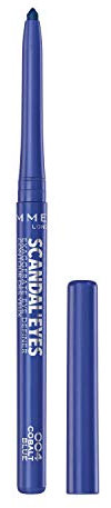 Rimmel London ScandalEyes Exaggerate Eye Definer, Matita Occhi Automatica Waterproof a Lunga Durata dal Colore Intenso e Tratto Ultra Preciso, 004 Cobalt Blue - 210 g