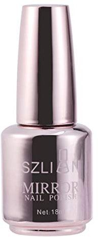 Luxshiny Nagellack Metallic-Farben Spiegeleffekt Nagellack Hochglanzgel Maniküre Nagellack (2 Champagner Gold)