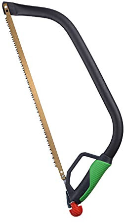 GEOLIA - Bügelsäge - Stahl - L. 530 mm - 2 Sägeblättern - Metallsäge - Hand-Bügelsäge - Gartensäge - Holzsäge