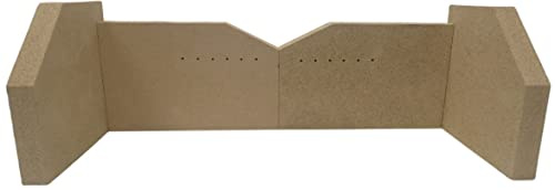 HD Stove Glass UK Ltd - Charnwood Island 2 Heat Resistant Premium Replacement Vermiculite Fire Brick Set Easy Fit