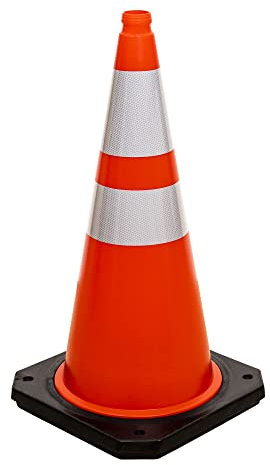STIER Leitkegel 750 mm 2 Streifen 4 kg 5 Stk, Verkehrskegel, Leitkegel, Warnhütchen
