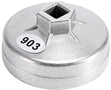 Schwerlast-Ölfilterschlüssel, 74 Mm, 14 Flöten, Ölfilter-Entfernungskappenschlüssel, Garagensteckschlüssel-Set, Kfz-Entfernungswerkzeug für, Benz, Silber