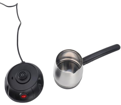 Cafetière Turque, Bouilloire à café électrique Turque, Poignée Longue Amovible, 500 Ml, Prise UE Inoffensive, Protection contre la Surchauffe 220 V, Base Antidérapante pour