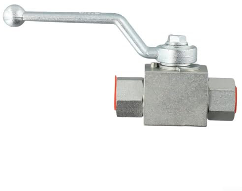 2 Way High Pressure Ball Valve, Carbon Steel, Hydraulic, Gas Oil Water, 500 Bar(NPT 3-8)