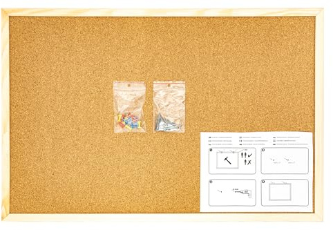 K3T Pinnwand aus Kork, Abmessung 60 x 40 cm (23.6 x 15.7), Art.Nr. 48406,