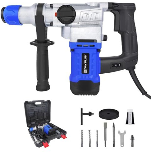 Brushless Rotary SDS Hammer Drill, Corded Rotary Hammer Drill SDS-Plus 1800W Electric Hammers Drills, Concrete Tile Breaker Demolition Heavy Duty, Concrete Drills Breaker Kit