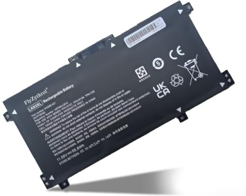 FlyZythrol 55.8Wh 11.55V LK03XL battery Compatible With HP Envy 15-BQ 15-CN | 15-CP 15t-cn 17-BW 17t-ce 17 17-AE143NG 17M-AE0XX Envy X360 15-BP000 15-BP107TX 15M-BP000 15-BP100TX L09281-855 HSTNN-LB8J