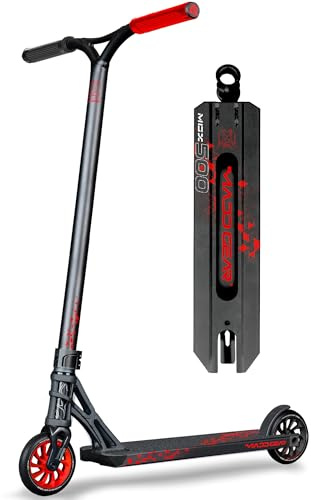 Madd Gear MGX 500 Pro Scooter für Kinder und Jugendliche ab 10 Jahren, leichtes Deck aus Legierung, Aluminium-Lenker, Trick-Scooter für alle Schwierigkeitsstufen (MGX 500, Trigon)