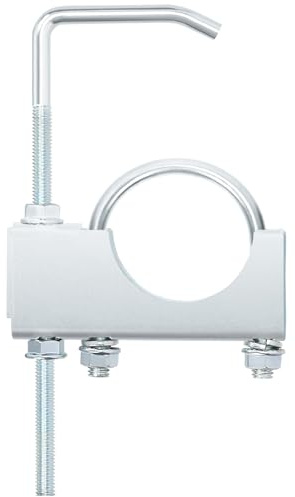 Swpeet 1pcs 2,5 tums avgasklämma med hängare, Heavy Duty Universal Muffler Hanger, Universal klämma på avgashängare, Avgassystem Hanger Bilverktyg för 2,5 Bilbilar avgasrör
