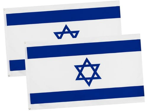 TOYANDONA 2pezzi Bandiera Israeliana Decorazione Per Esterni Bandiere Per Barche Bandiera Per Festa Nazionale Decorazione Per Casa
