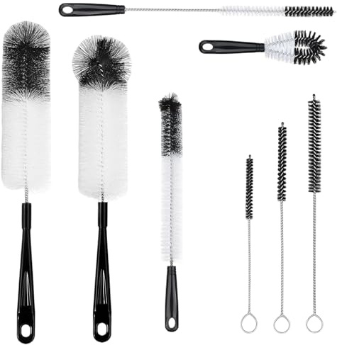 8 Pcs Bottle Brush Cleaning Set – Multi-Function Brushes for Bottles, Straws, Jars & Kitchen Tools, Reusable Cleaning Kit with Various Sizes
