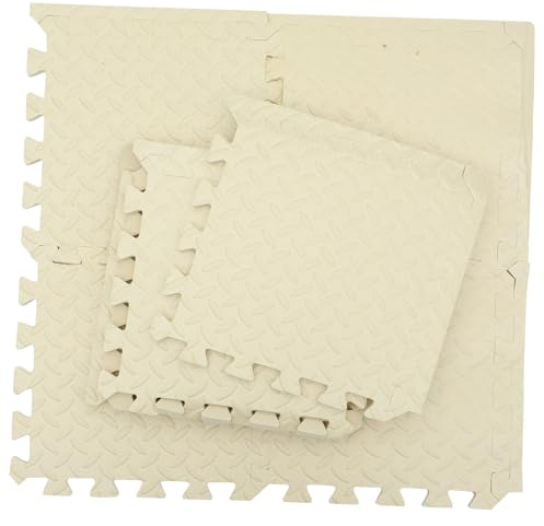 jojofuny 2 Set Tappetini Bloccanti Schiuma Beige Rimovibili E Compatti Multiuso per Uncinetto E Lavori Maglia Facili da Trasportare E Conservare Materiale Robusto E Duraturo per 9 Pezzi * 2