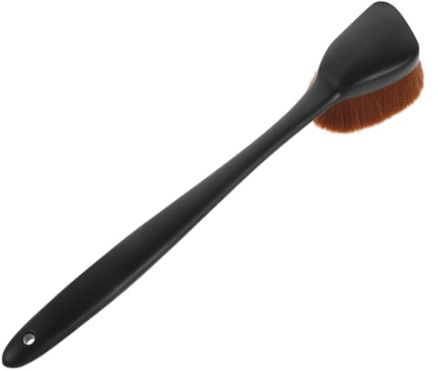 minkissy Långskaftad Kroppssminkborste för Självbränna med Extra Stort Borsthuvud för Känslig Applicering Sol Lotion och Återfuktande Kräm för och Ben
