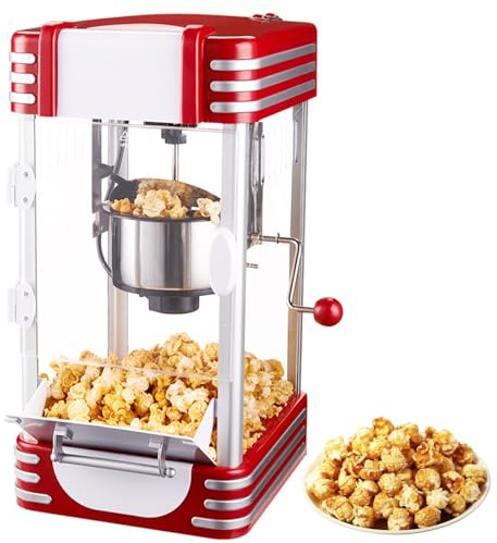 Machine à Pop-corn électrique De 3,7 L, Machine à Pop-corn Faite Maison Sans Huile Avec Plateau Amovible, Peut Produire 3,7 L à Chaque Fois, Conception à 2 Interrupteurs, Pour Les Enfants,les Affaires