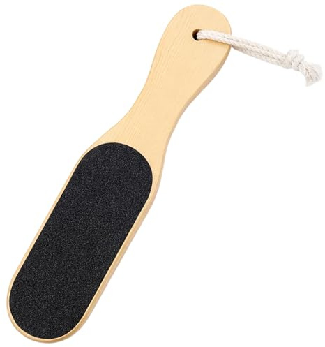 Ebksqs Râpe à Pieds en Bois Double Face - Lime pour Pieds, Pédicure Manuelle pour Enlever Callosités et Peaux Mortes, Soin des Pieds Naturel