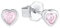 Prinzessin Lillifee Kinder-Ohrstecker Mädchen Herz 925 Silber Zirkonia rosa