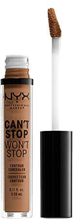 NYX Professional Makeup Can'T Stop Won'T Stop Full Coverage Concealer -Mahogony, 0.025