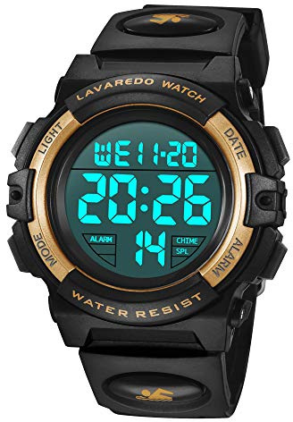 BEN NEVIS Kids Watch,Boys Watch for 6-15 Year Old Boys,Digital Sport Outdoor Multifunctional Chronograph LED 50 M Waterproof Alarm Calendar Watch for Children with Silicone Band
