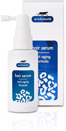 EVOBEAUTÉ Hair Serum Anti Aging Formula 50ml I Zur Stärkung der Haare bei dünner werdendem Haar I Haarwachstum Serum für kraftloses Haar