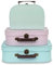 Jewelkeeper Cardboard Storage Boxes, Set of 3 – Nesting Decorative Storage Box for Birthday Wedding Nursery Office Decoration Displays Toys Photos Toy Box – Retro Pastel Design