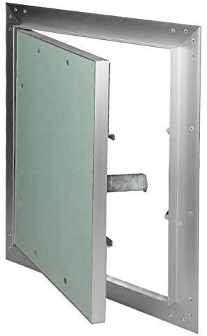 ECD Germany Revisionsklappe Revisionstür GK-Einlage 250x300mm Gipskarton 12,5mm Alu Rahmen Revision Wartungstür Wartungsklappe Wartung Reinigungsklappe Wartungsöffnung Feuchtraumgeeignet Trockenbau