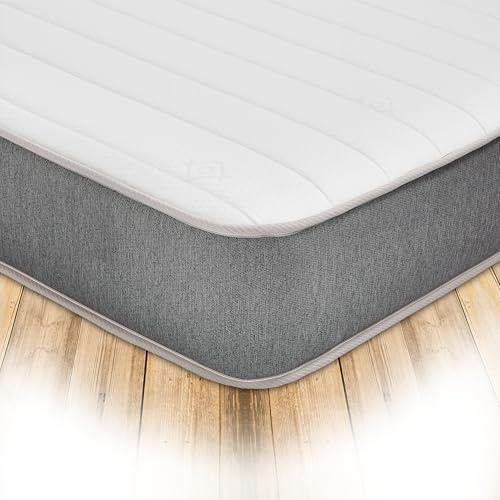 Starlight Beds Matratze mit Memory-Schaum, 80 x 200 cm, Weiß/Grau