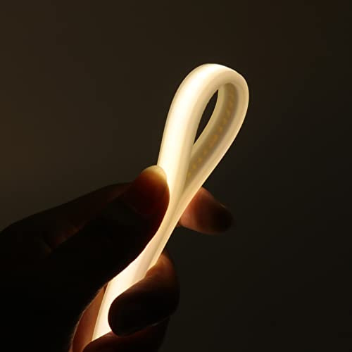 XUNATA 7 m LED al neon flessibile con cavo di alimentazione, 220 V striscia LED COB, alta luminosità 288 LED/m, IP65 impermeabile, ogni taglio di 50 cm, luce a corda- bianco naturale