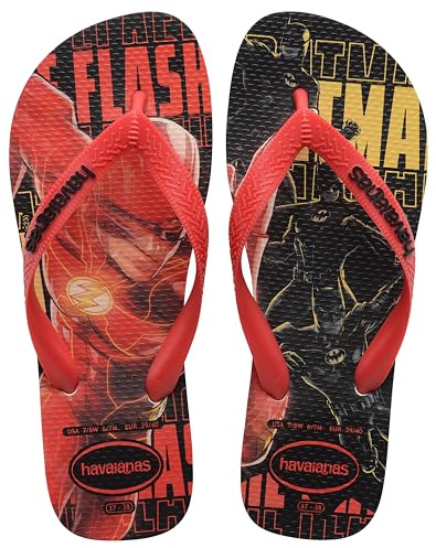 Havaianas Top Herois Dc Unisex - Adulto FlipFlop White/Red Chinese/Black 35 EU