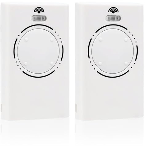 2pcs Garagentor Fernbedienung Universal Handsender Garagentor Universal Handsender 868 mhz Handsender Garagentor Garagentor Fernschalter für Garagentor Tor Automatische Toröffnung Fernbedienung(Weiss)