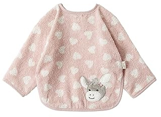 Sterntaler Babero con mangas para bebé con cierre de velcro, diseño de burro Emmi Girl flora rosa