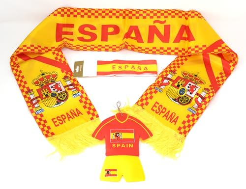 3 Unités. Banda. Foulard Cintre Fenêtre. Kit pour les fans de l'équipe espagnole de football. Coupe du monde d'Espagne. la Ligue. soutenir l'Espagne