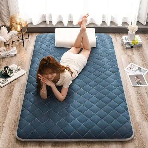 ZSMFCD Futon-Matratze, Verdickte Tatami-Matte, Schlafunterlage, Faltbare Rollmatratze, Japanischer Futon, Anwendbar Für Schlafzimmer, Gästezimmer, Schlafsaal