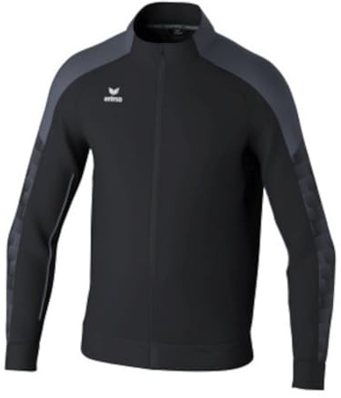 Erima Unisex EVO STAR träningsjacka (1032456), svart/slate grå, 3XL