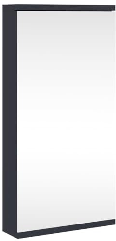 Kangmusi Eck-Spiegelschrank Grau 30x24x60 cm, kangmusi357978