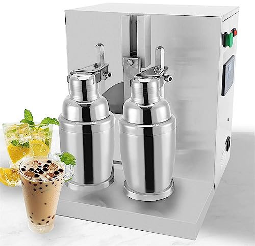 Jrcfnss 360° Mix Cocktail Shaker Maschine, kommerzielle automatische Shaker-Maschine, 340 U/min/min Getränkemixer für Bubble Tea, Saft, Kaffee, Milch, Wein, Cocktails