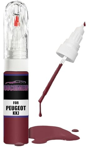 Pour modèles PEUGEOT gris titane métallisé KKJ kit de réparation de peinture avec stylo de retouche, pinceau, pour rayures et éclats