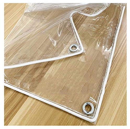 XINYUL Teloni Impermeabili Trasparenti con Asola PVC Balcone Tenda Antivento Usato per Serra Magazzino Padiglione 0,3 Mm Tende da Sole Serra Vegetale, 18 Specifiche (2x4m)