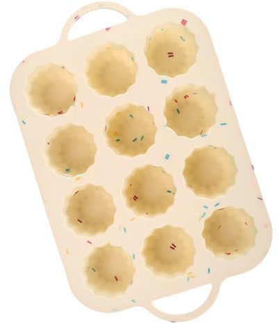 CONGARTENO Pirottini in Silicone Per Muffin Stampi Per Dolci Antiaderenti Teglia Per Cupcake Riutilizzabile Per Cottura Fai Da Te Di Muffin Brownies e Pane