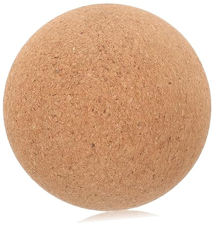 BESPORTBLE Massageball aus Kork für Rücken und Nacken Fitnessball Massage mit Praktischem Transport für Gym und Klinik zur Myofaszialen Entspannung