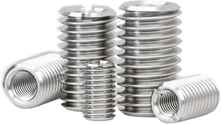 Insert fileté, insert de réparation de filetage, 10 pièces M2-M16 en acier inoxydable 304 filetage intérieur extérieur vis fendue manchon d'insertion de filetage de fil écrou de conversion coupleur,(M
