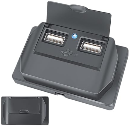 USB Outlet 12V – RV Charger Port, Duals USB Station | Waterproof Powers Adapter Socket, Quick Charge Replacement Plug, Compact 3.1A Supply Hub, Charging Interface for RV Vehicle Car Boat Motorcycle