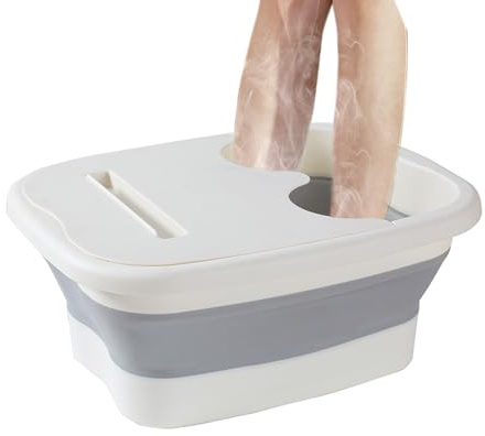 Pies Soaking Tub - Espacio De Spa, Baño Moderno | Contenedor En Forma De Cubo De Relajación, Decoración De Película, Porta Fregadero Terapéutico, Película De Bienestar, Organizado
