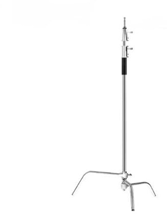 Supporti a C, treppiede in acciaio inox, altezza regolabile 150-330 cm, capacità portante 20 kg per studio fotografico Softbox