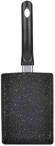 XZXCVN Padella Antiaderente per Omelette, Padella per Uova e Steak, Nero, Dimensione S - Manico Ergonomico, Rivestimento Antiaderente, Compatibile con Piano a Induzione (53 mm)