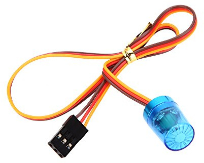 Sunydog AX-510BL Luce per Auto della Polizia RC Auto Radiocomandata Telecomando per LED Multi-funzione Circolare Ultra Luminoso Controllo CH3 Base in Lega di Alluminio con Fl (blu)