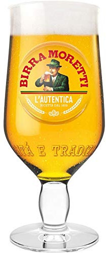 2 x Birra Moretti Pint Glass, 1 pints