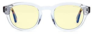 Gunnar Gaming- und Computerbrille - Emery Crystal/Tortoise Rahmen, Amber Linsen - Blaulichtfilter Brille, Premium Blaufilter, UV-Schutz,