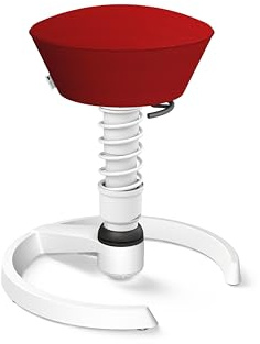 aeris Swopper Air – Ergonomischer Hocker mit extra weicher Polsterung – Bürohocker höhenverstellbar ohne Rollen –Sitzhocker für einen gesunden Rücken, Feder Standard